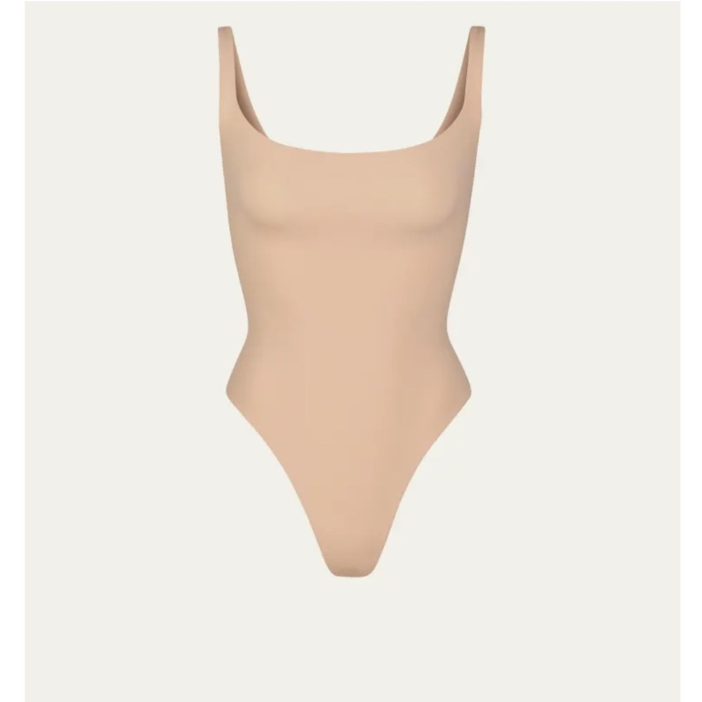 Skims Square Neck Body Suit Nude XXS